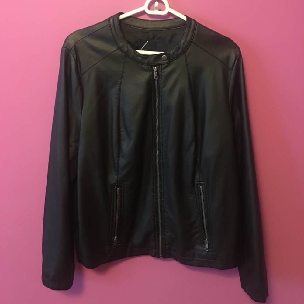 black motto jacket